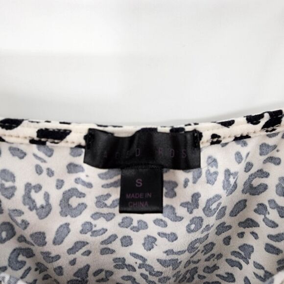 Cheetah crop top tank small cream - Picture 3 of 3